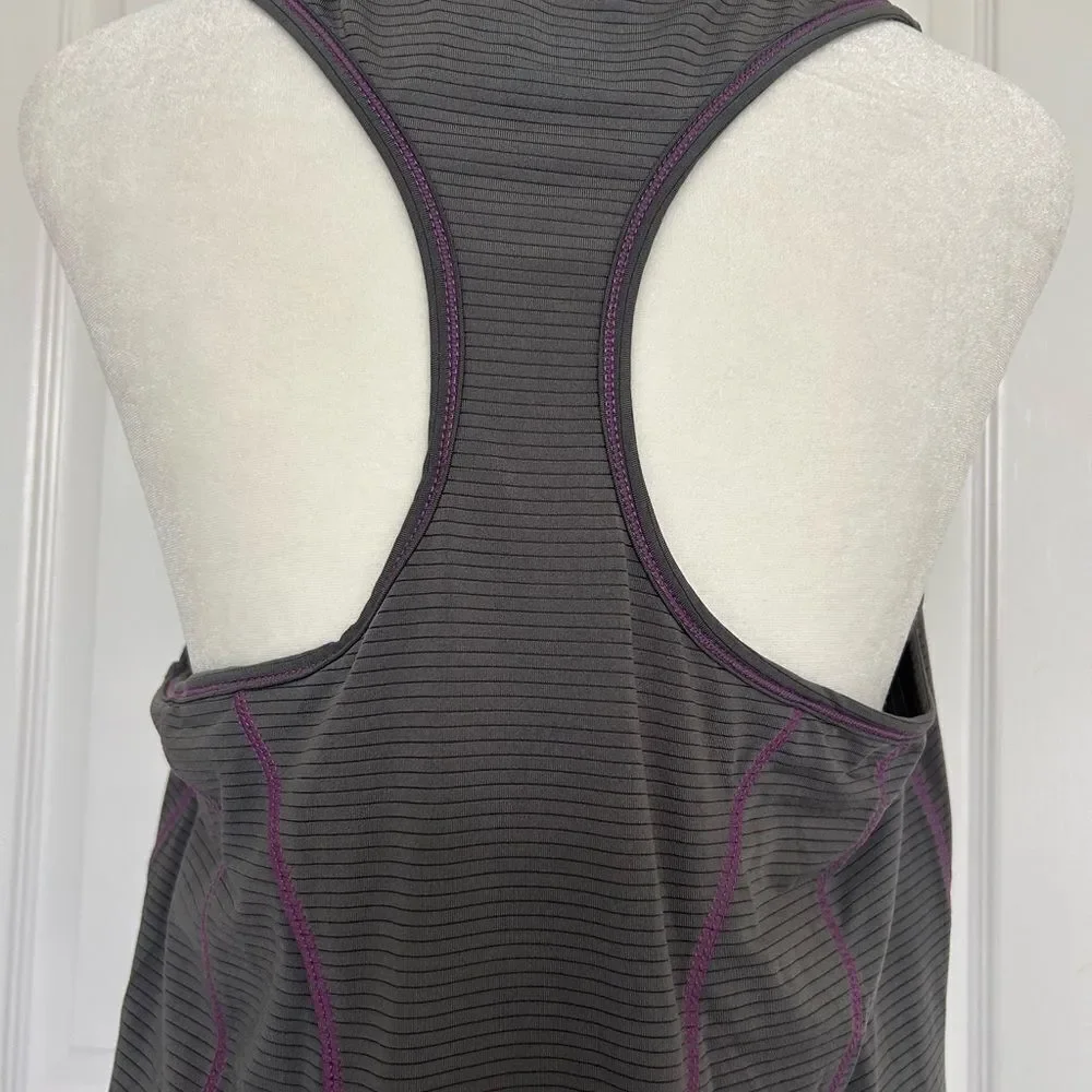 Reebok Women's New Purple & Gray Athletic Tank Top Size Medium - Picture 2 of 11